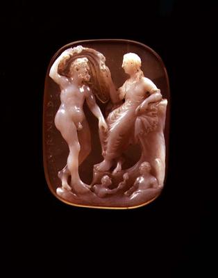 Cameo of Neptune and Amphitrite (onyx) from 