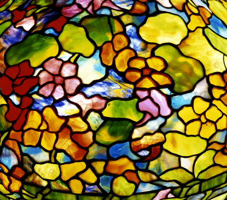 Detail Of A ''Nasturtium'' Leaded Glass And Bronze Table Lamp By Tiffany Studios, Circa 1910 from 