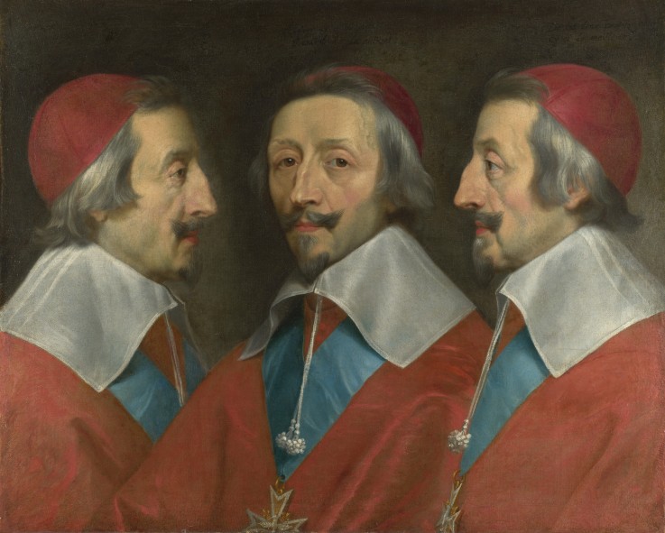 Triple Portrait of Cardinal de Richelieu from 