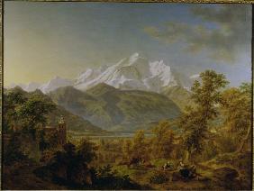 de La Rive / Mont Blanc / Painting, 1814