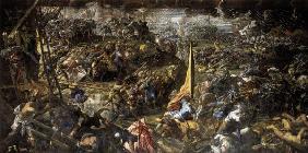 Battle of Zara /Ptg.by Tintoretto/1584/7