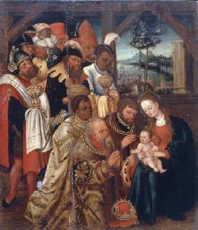 Adoration of the Kings / Paint./ C15th