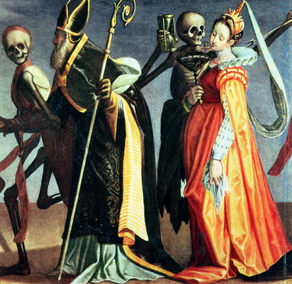 Dance of Death (colour lithograph) from 
