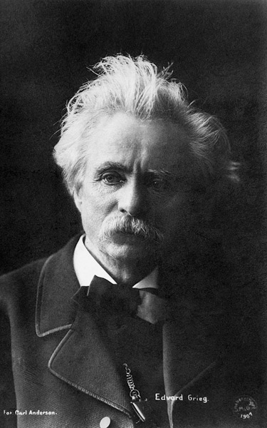 Edvard Grieg (1843-1907) 1901 (b/w photo)  from 
