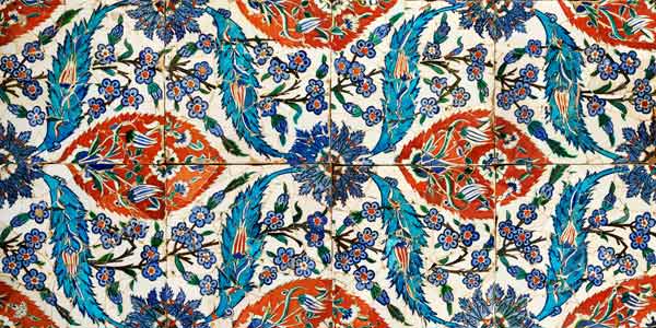 Eight Composite Iznik Polychrome Square Tiles, Circa 1575 from 