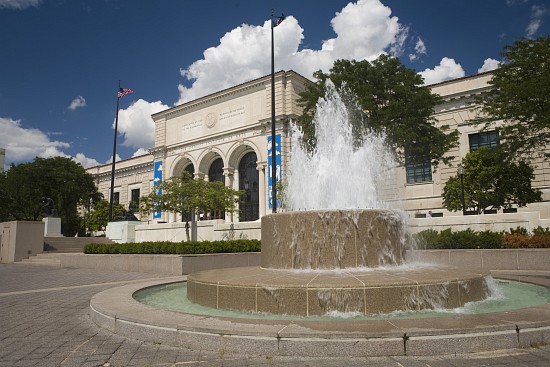 Exterior view of the Detroit Institute of Arts from 