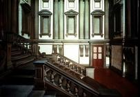 Entrance Hall designed by Michelangelo Buonarroti (1475-1564) 1524-34, the staircase completed in 15