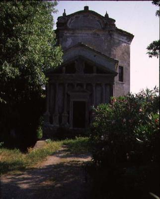 Exterior view of a chapel, possibly designed by Giacomo Vignola (1507-73) (photo) from 