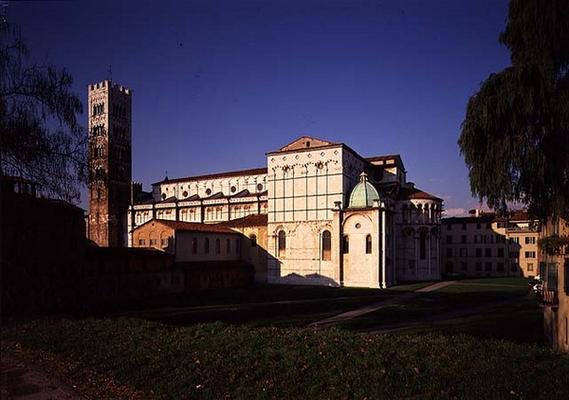 Exterior view of the church with the campanile, partly designed by Guidetto da Como (fl.1244-57) (ph from 