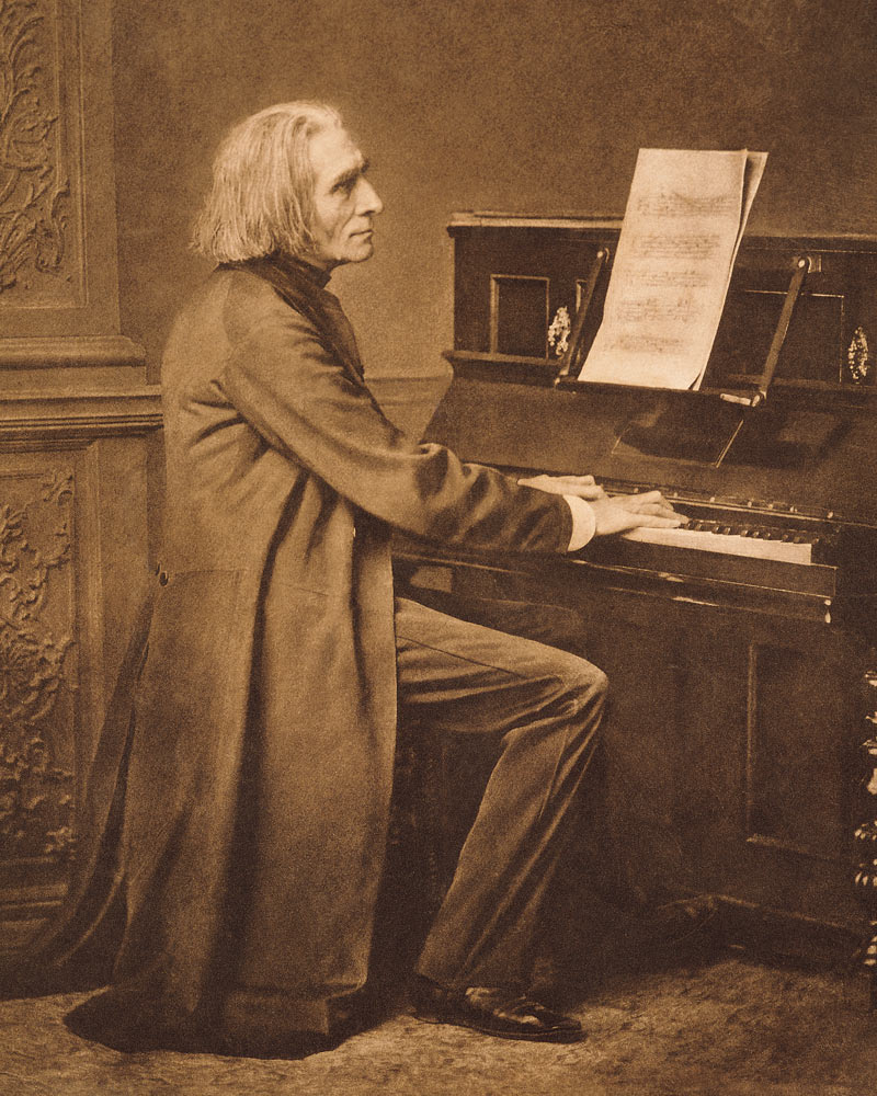 Franz Liszt (1811-86) at the Piano from 