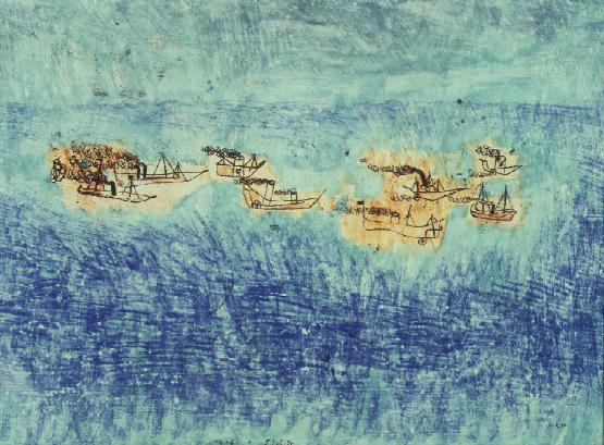 Flotilla, 1925 (no 1) (w/c & transfer drawing on primed paper on cardboard)  from 