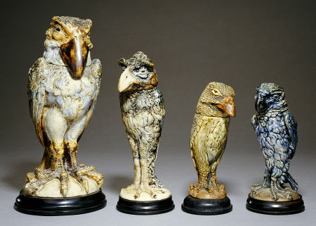 Four Martin Brothers Grotesque Birds from 