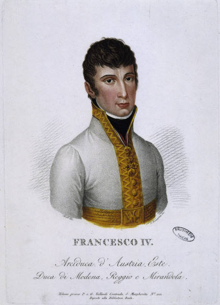 Franz IV of Modena / G.Rosaspina from 
