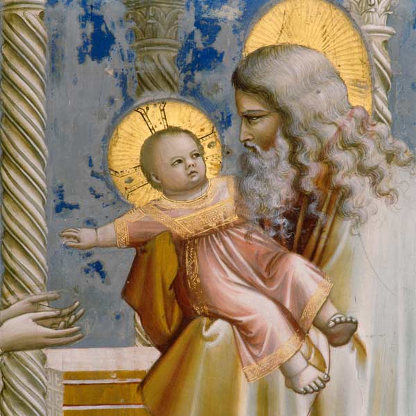 Giotto, Present.de Jesus au Temple, Det. from 