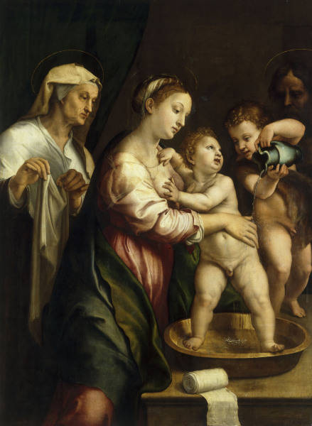 Madonna with wash bowl/ G.Romano/ c.1525 from 