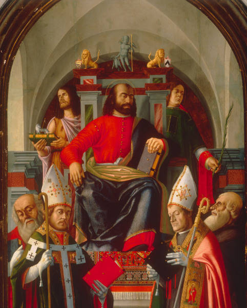St Mark on the throne / Udine, Cathedral from 