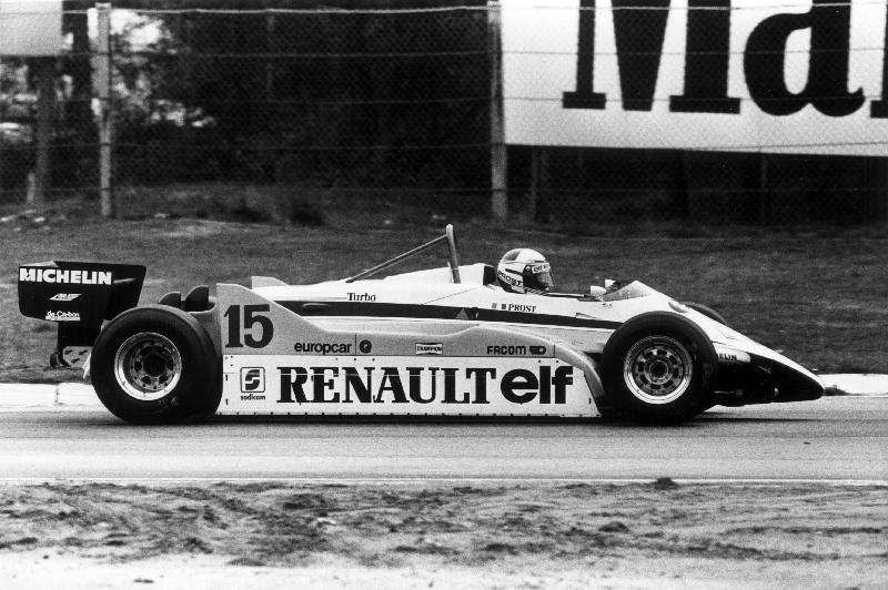Grand Prix of Belgium: Alain Prost driving a Renault from 