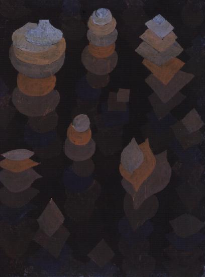 Growth of the night plants, 1922 (no 174) (oil on cardboard)  from 