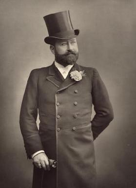 George Robert Sims (1847-1922), journalist and playwright, portrait photograph by Stanislas Walery (