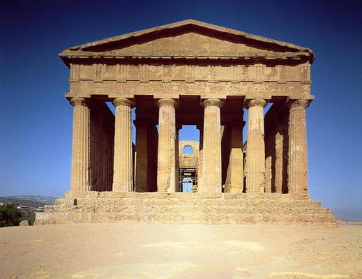 Greek Temple of Concord, converted into the Church of San Gregorio delle Rape by the bishop of Agrig from 
