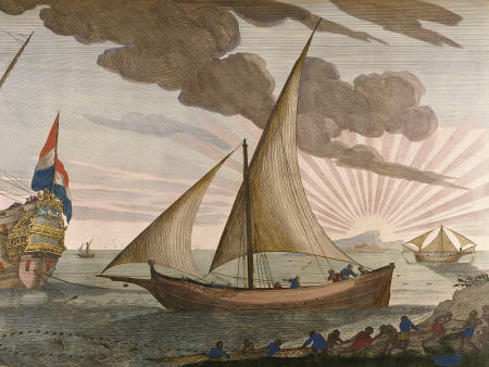 Hand-Colored Engraving From Le Neptune Francois,  Maritime Atlas from 