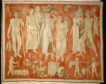 ''Harvest'', A Woven Tapestry Depicting Allegorical References To The Fruits Of Autumn from 