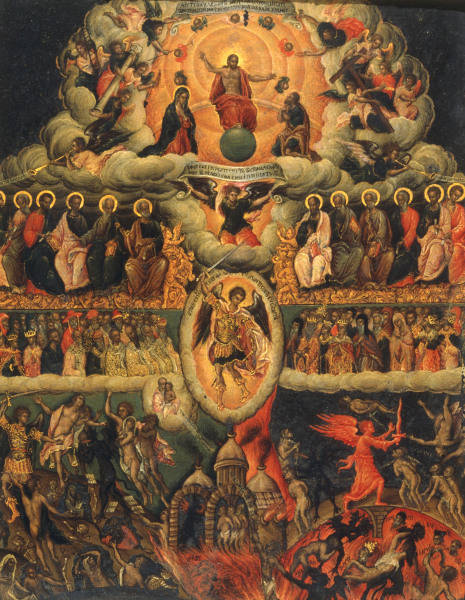 Last Judgement / Greek Icon / C17th from 