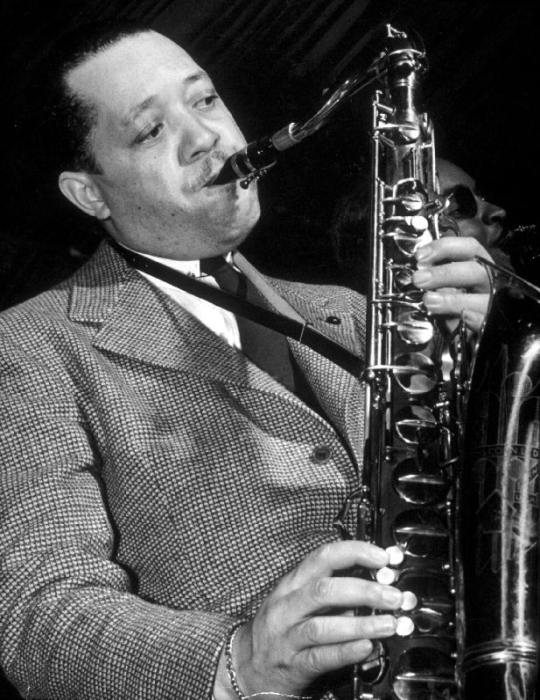 Jazz saxophonist Lester Young from 