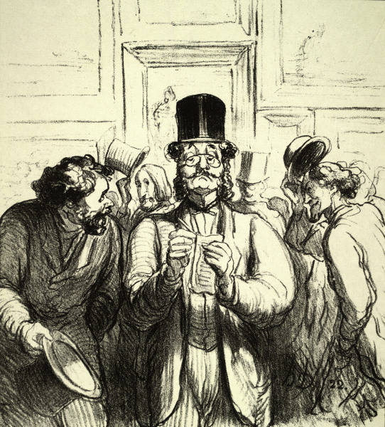 Art Critic / Lithograph / H.Daumier from 