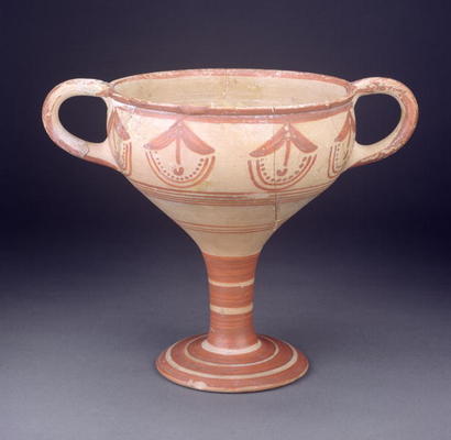 Kylix, Rhodes, Mycenaean, Greece, c.1500 (painted earthenware) from 