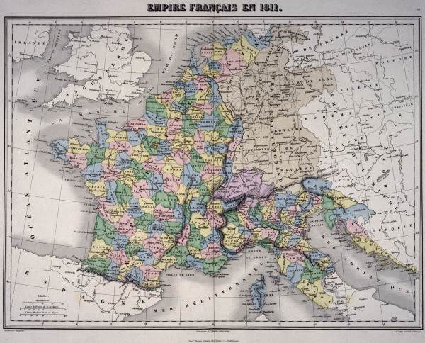 Map of France from 