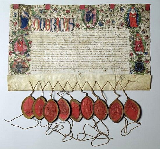 Letter of Indulgence to the Church of St. Nicolas, 22nd June 1484 from 