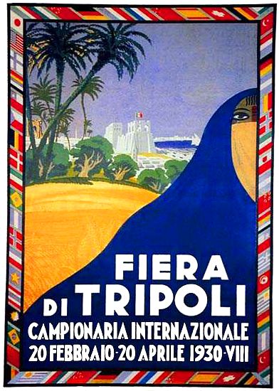 Libya / Italy: Advertising poster for the Fiera de Tripoli from 