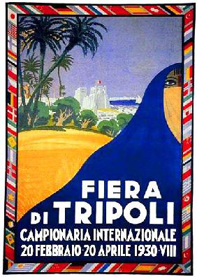 Libya / Italy: Advertising poster for the Fiera de Tripoli