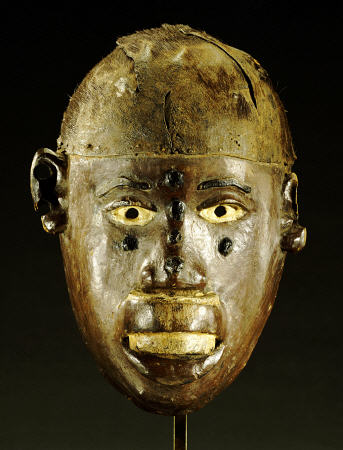 Makonde Mask Of Oval Form With Open Mouth from 