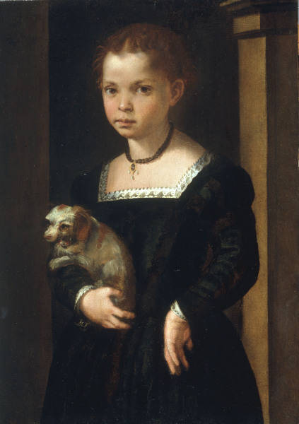 M.di R.Ghirlandaio / Girl with Dog / C16 from 