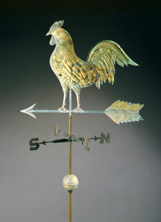 Molded And Gilt Copper Weathervane from 