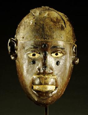 Makonde Mask Of Oval Form With Open Mouth