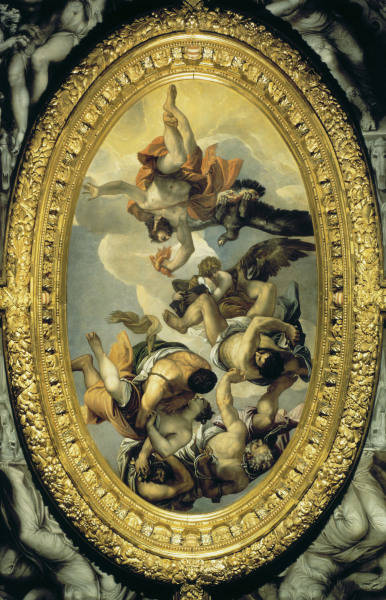 after Veronese / Jupiter throws thunder from 