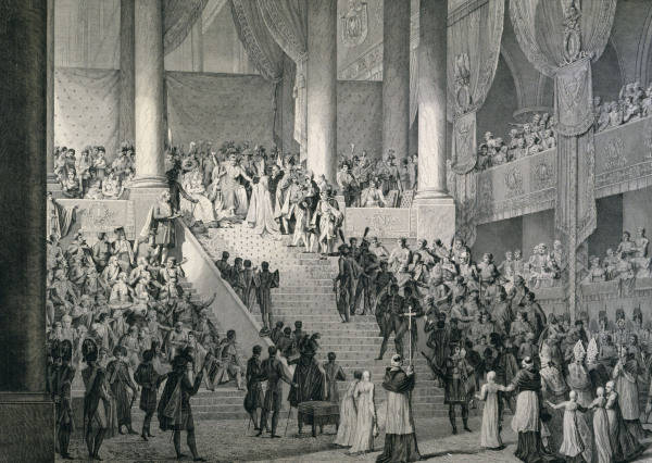 Napoleon, Coronation 1804 / Cop.Engr. from 