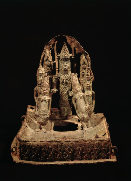 Oba mit Gefolge, Benin, Nigeria / Bronze from 