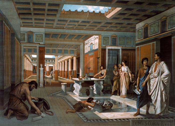 Pompeii , Cornelius Rufuss house from 