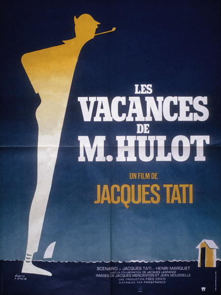Poster after Pierre Etaix for film Monsieur Hulot's Holiday by Jacques Tati from 