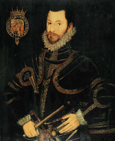 Portrait Of Robert Devereux (1566-1601), 2nd Earl Of Essex, Aged Thirty-Two, Half Length In Armour H
