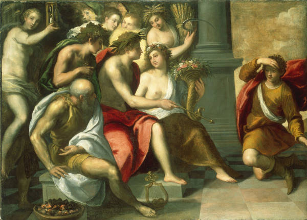 Palma Giovane, Allegory with Apollo from 