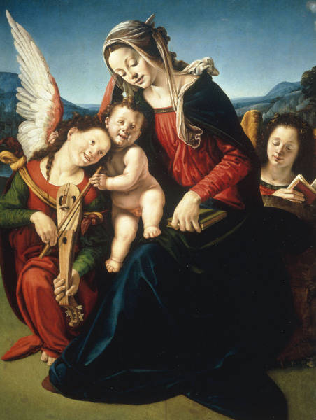 Piero di Cosimo /Mary w.Child & Angels from 