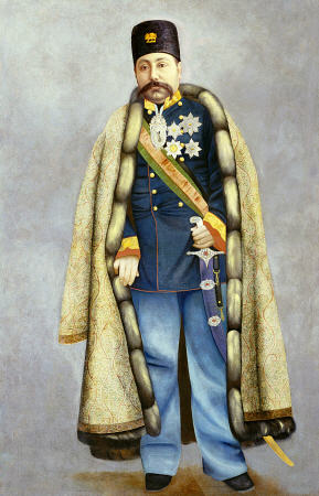 Portrait Of Muzaffar Al-Din Shah Qajar from 