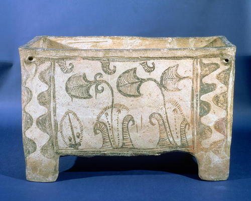 Painted Coffin, Knossos, Minoan, c.1500 BC (painted earthenware) from 