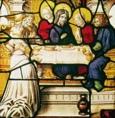 Panel depicting St. Andrew at the Supper at Emmaus from 