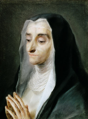 R.Carriera / Nun Maria Caterina / Pastel from 